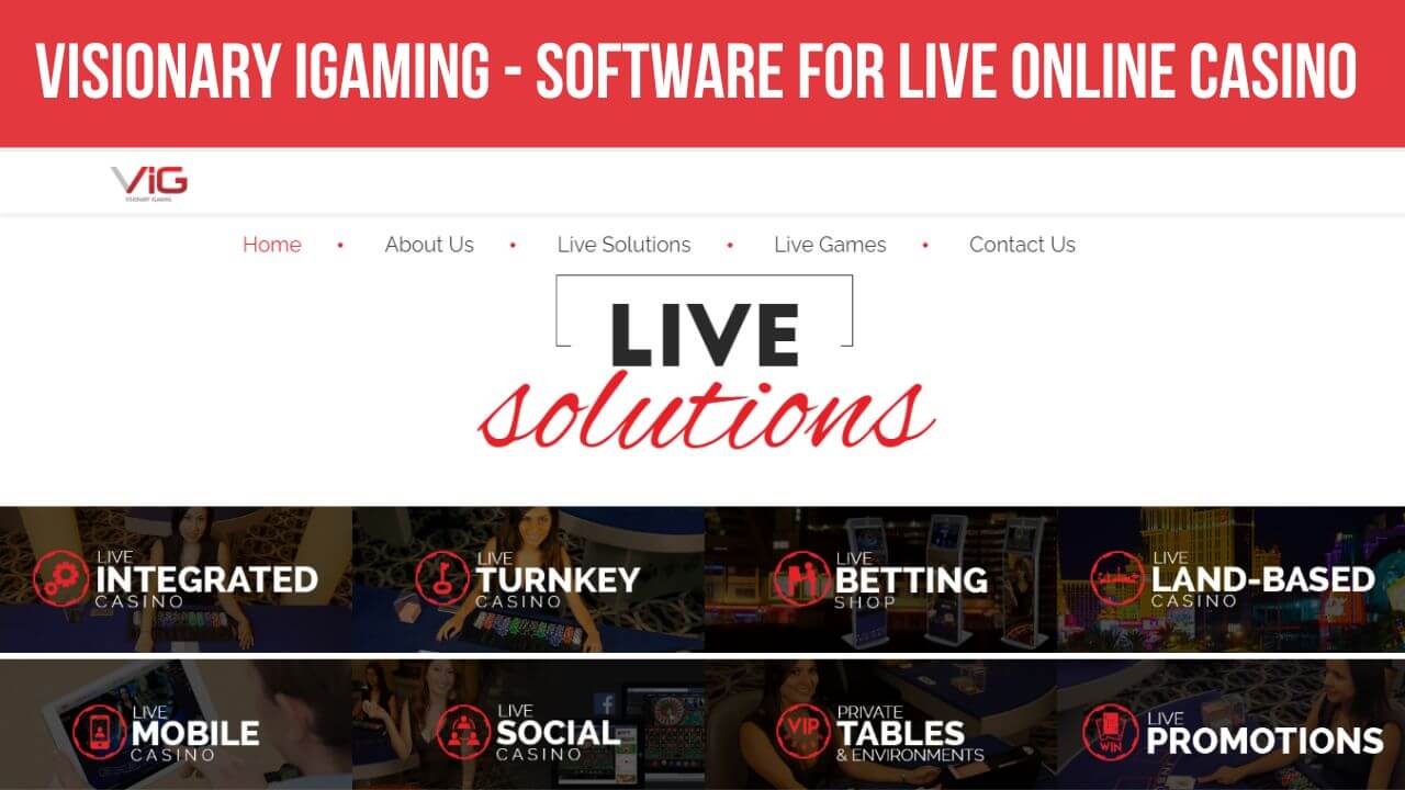 Visionary iGaming - Best Manufacturer with Live Games